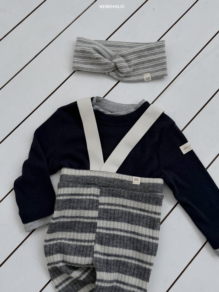 Bebe Holic - Korean Baby Fashion - #babyfashion - Deli Stripe Leggings - 7