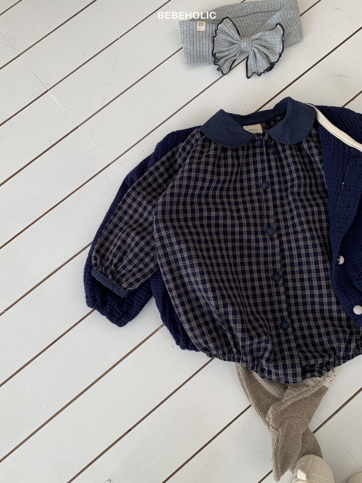 Bebe Holic - Korean Baby Fashion - #babyfever - Temu Check Bloomers - 11