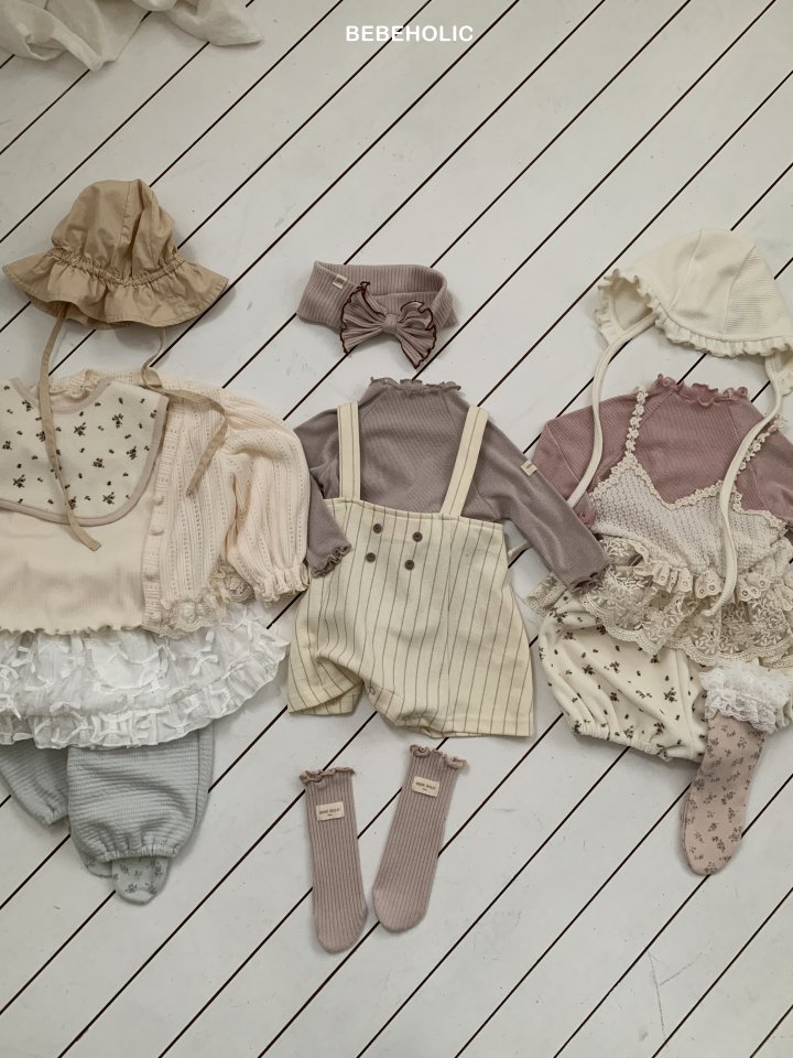Bebe Holic - Korean Baby Fashion - #babyfever - Bunny Ribbed Tee - 5