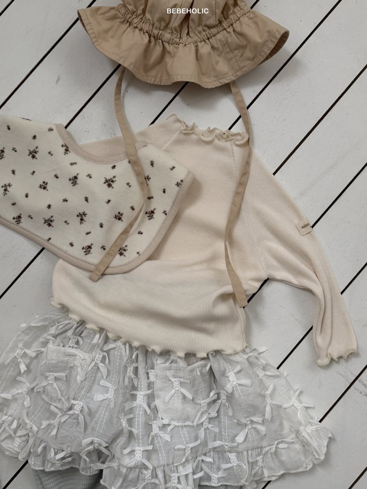 Bebe Holic - Korean Baby Fashion - #babygirlfashion - Bunny Ribbed Tee - 6