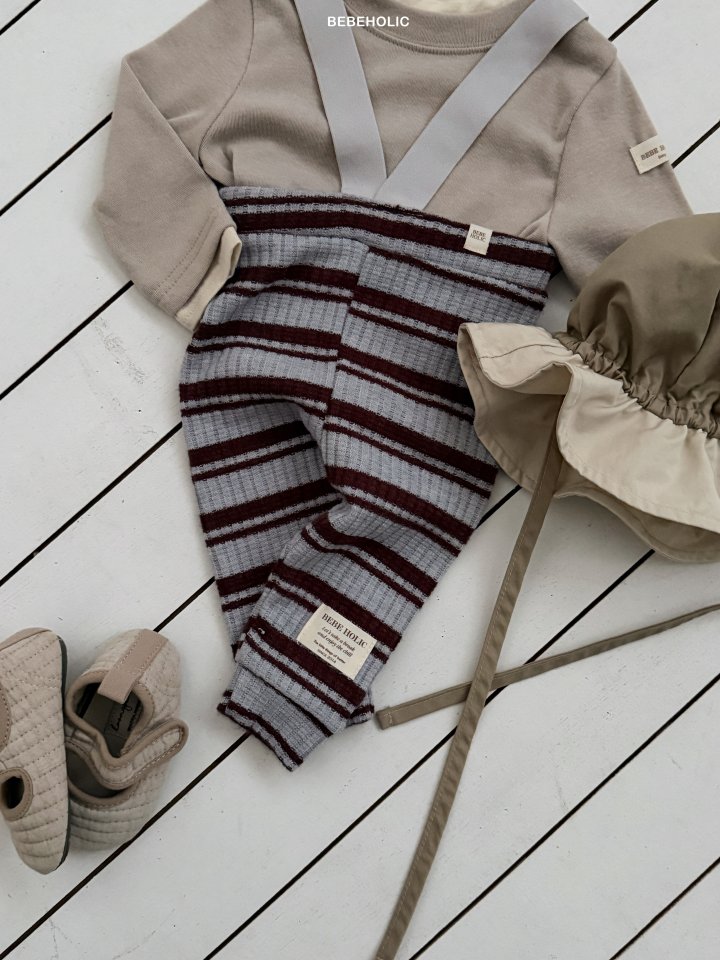 Bebe Holic - Korean Baby Fashion - #babygirlfashion - Deli Stripe Leggings - 9