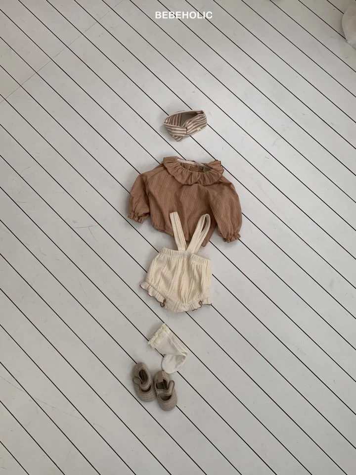 Bebe Holic - Korean Baby Fashion - #babylifestyle - Easy Waffle Suspender Bloomers - 7