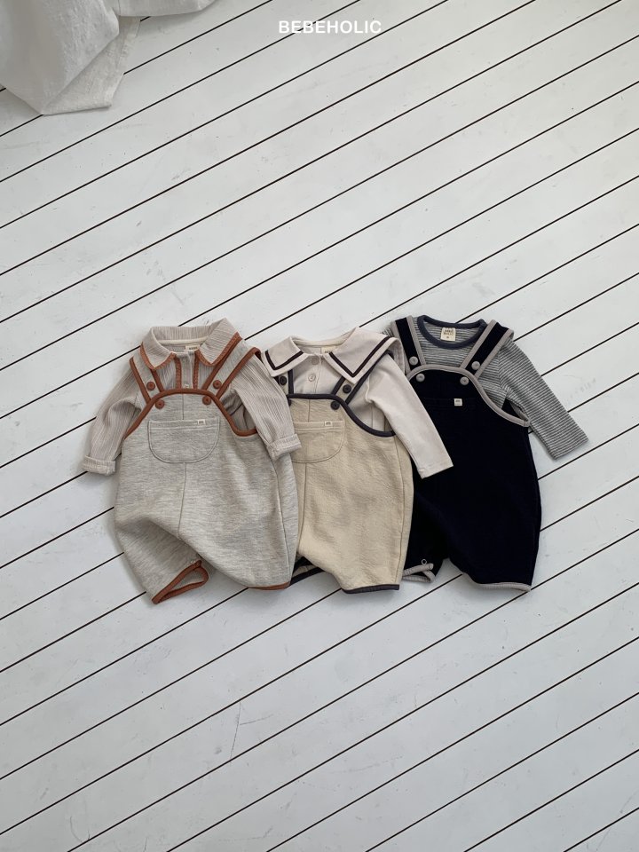 Bebe Holic - Korean Baby Fashion - #babylifestyle - Poet Suspender Suit - 3