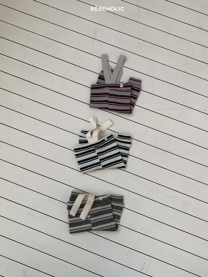 Bebe Holic - Korean Baby Fashion - #babylifestyle - Deli Stripe Leggings - 10