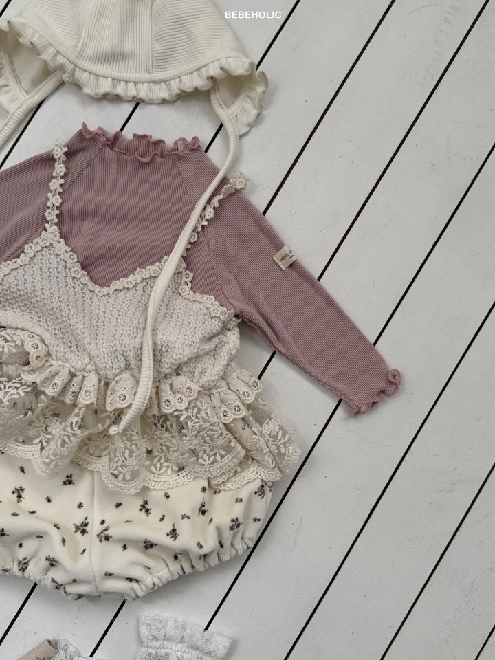 Bebe Holic - Korean Baby Fashion - #babyoninstagram - Bunny Ribbed Tee - 8