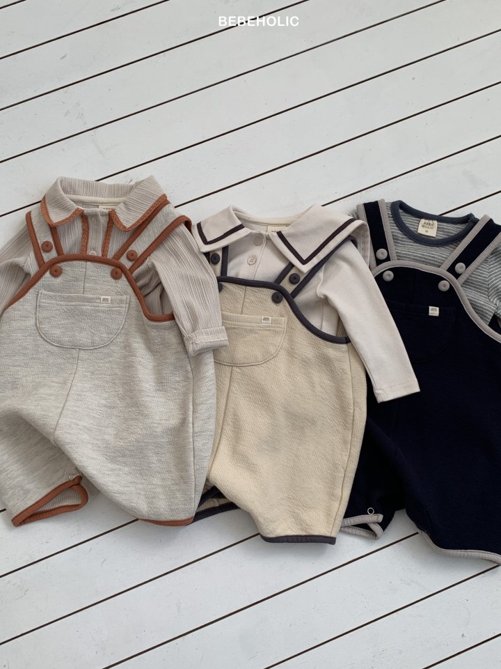 Bebe Holic - Korean Baby Fashion - #babylifestyle - Poet Suspender Suit - 4