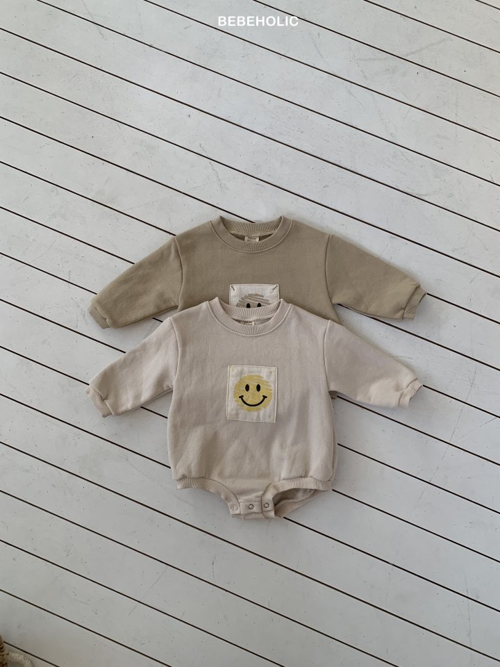 Bebe Holic - Korean Baby Fashion - #babyoninstagram - Smile Patch Suit - 12