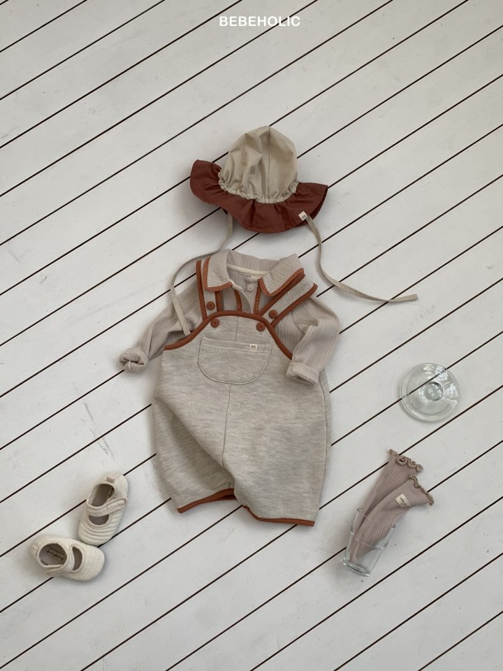 Bebe Holic - Korean Baby Fashion - #babyootd - Poet Suspender Suit - 5