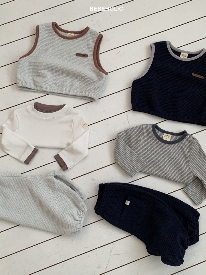 Bebe Holic - Korean Baby Fashion - #babyoninstagram - Soboru Vest Set - 4