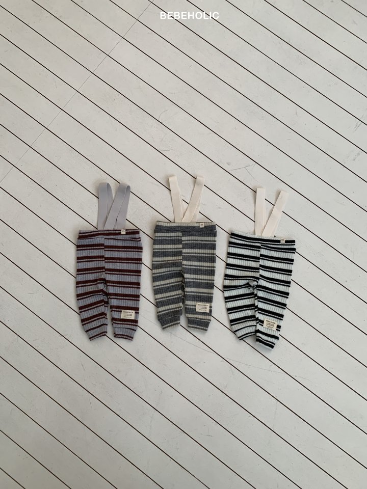 Bebe Holic - Korean Baby Fashion - #babyootd - Deli Stripe Leggings - 12