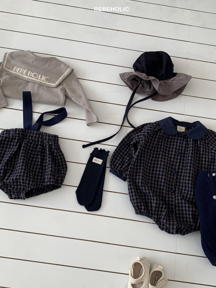Bebe Holic - Korean Baby Fashion - #babyoutfit - Temu Check Bloomers - 2