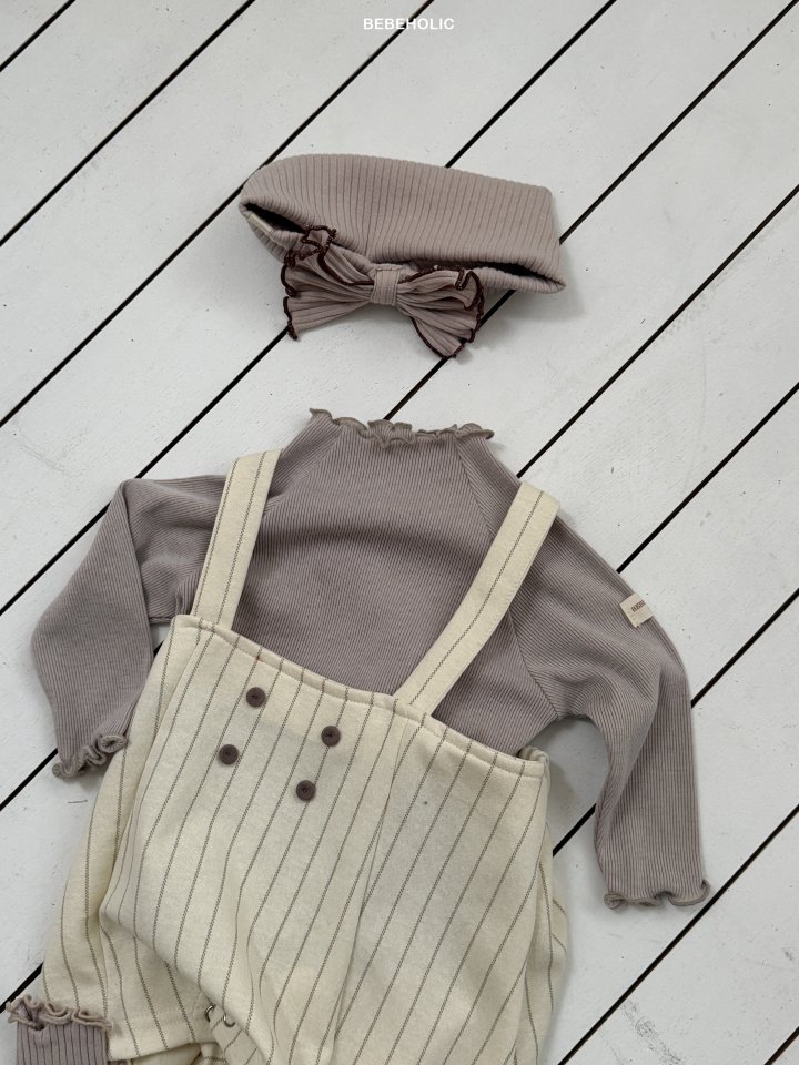 Bebe Holic - Korean Baby Fashion - #babyoutfit - Bunny Ribbed Tee - 10