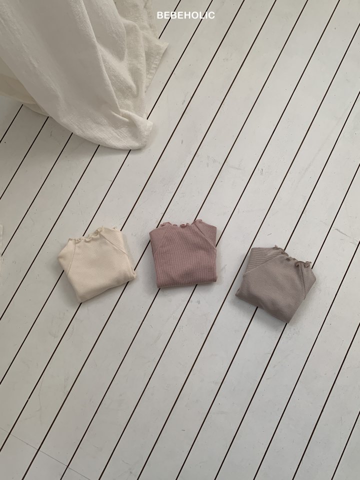 Bebe Holic - Korean Baby Fashion - #babyoutfit - Bunny Ribbed Tee - 11