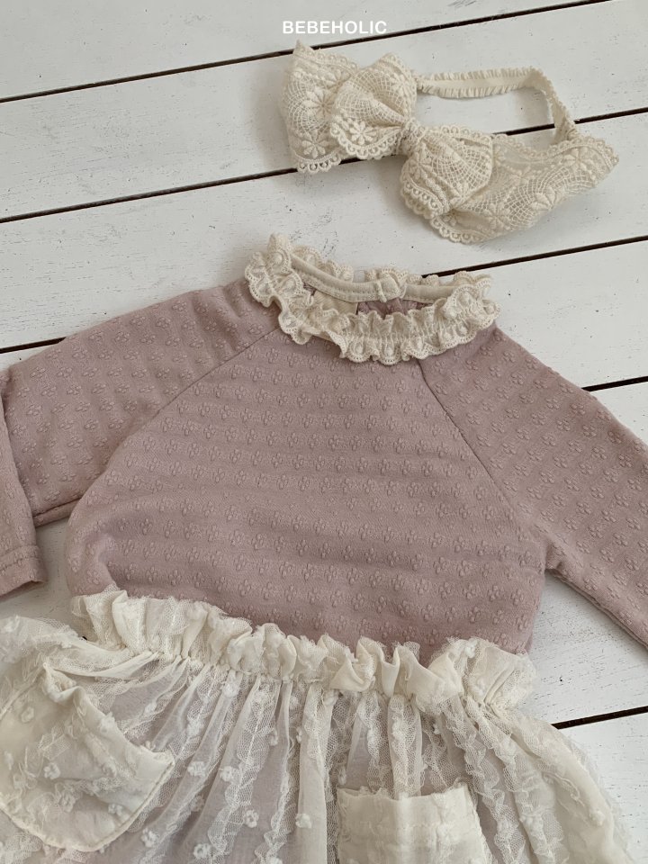Bebe Holic - Korean Baby Fashion - #babyoutfit - Clover Lace Tee - 9