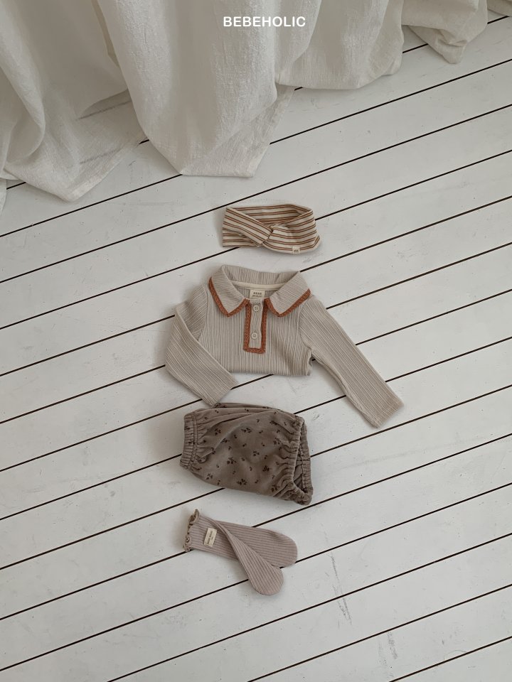 Bebe Holic - Korean Baby Fashion - #babyoutfit - Peach Lace Tee - 9