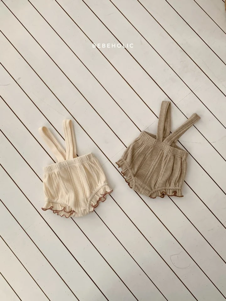 Bebe Holic - Korean Baby Fashion - #babyoutfit - Easy Waffle Suspender Bloomers - 10