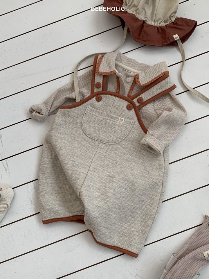 Bebe Holic - Korean Baby Fashion - #babyoutfit - Poet Suspender Suit - 6