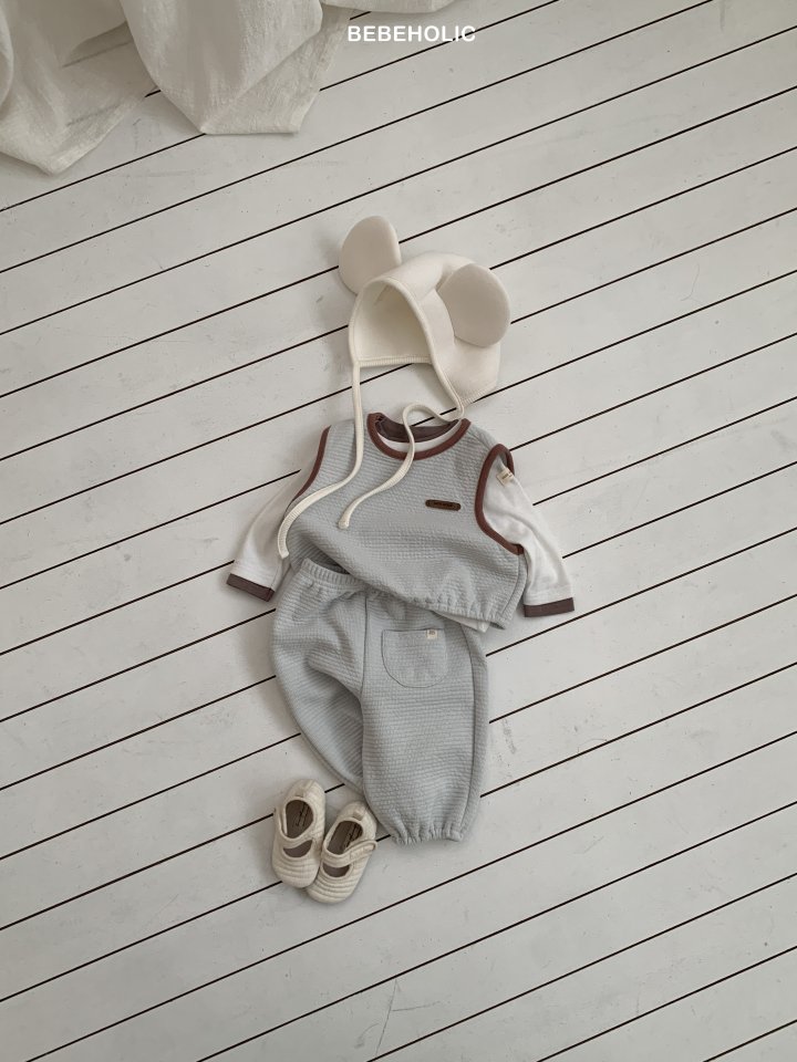 Bebe Holic - Korean Baby Fashion - #babyoutfit - Soboru Vest Set - 5