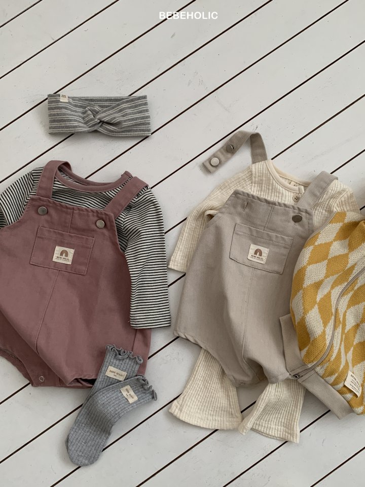 Bebe Holic - Korean Baby Fashion - #babyoutfit - Lego Suspender Suit - 3