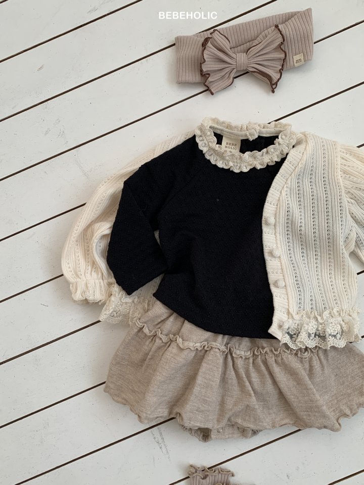 Bebe Holic - Korean Baby Fashion - #babywear - Clover Lace Tee - 11