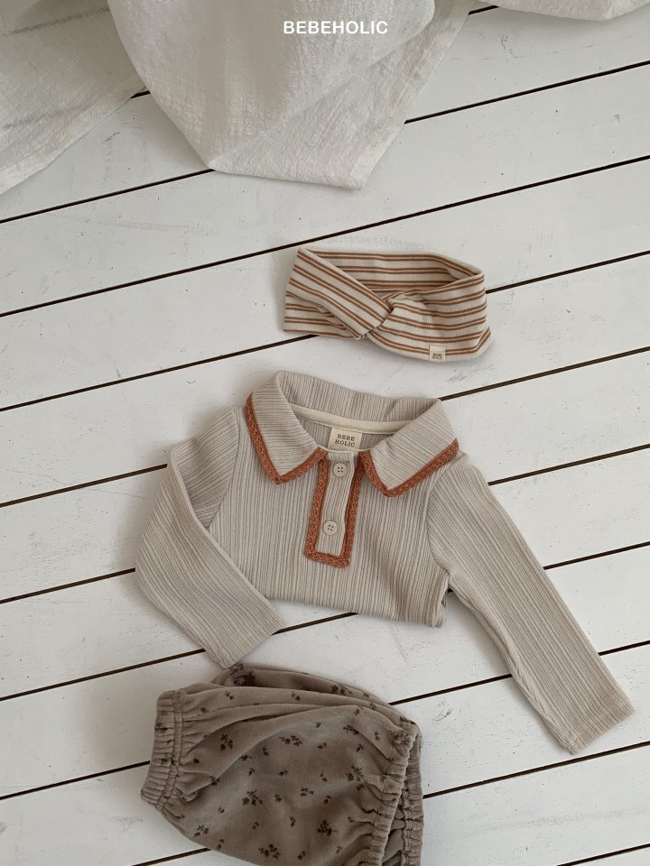 Bebe Holic - Korean Baby Fashion - #babywear - Peach Lace Tee - 10