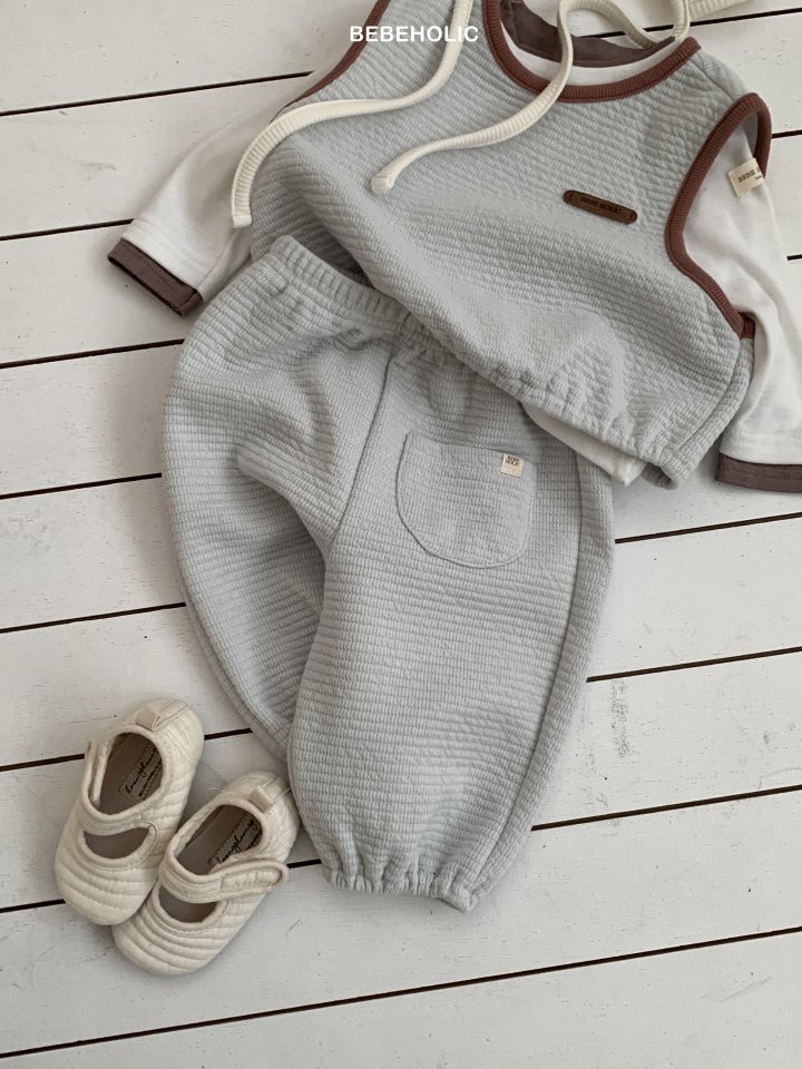 Bebe Holic - Korean Baby Fashion - #babywear - Soboru Vest Set - 7