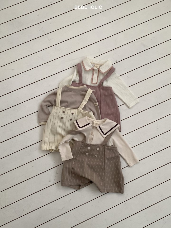 Bebe Holic - Korean Baby Fashion - #babywear - Stitch Overalls - 3