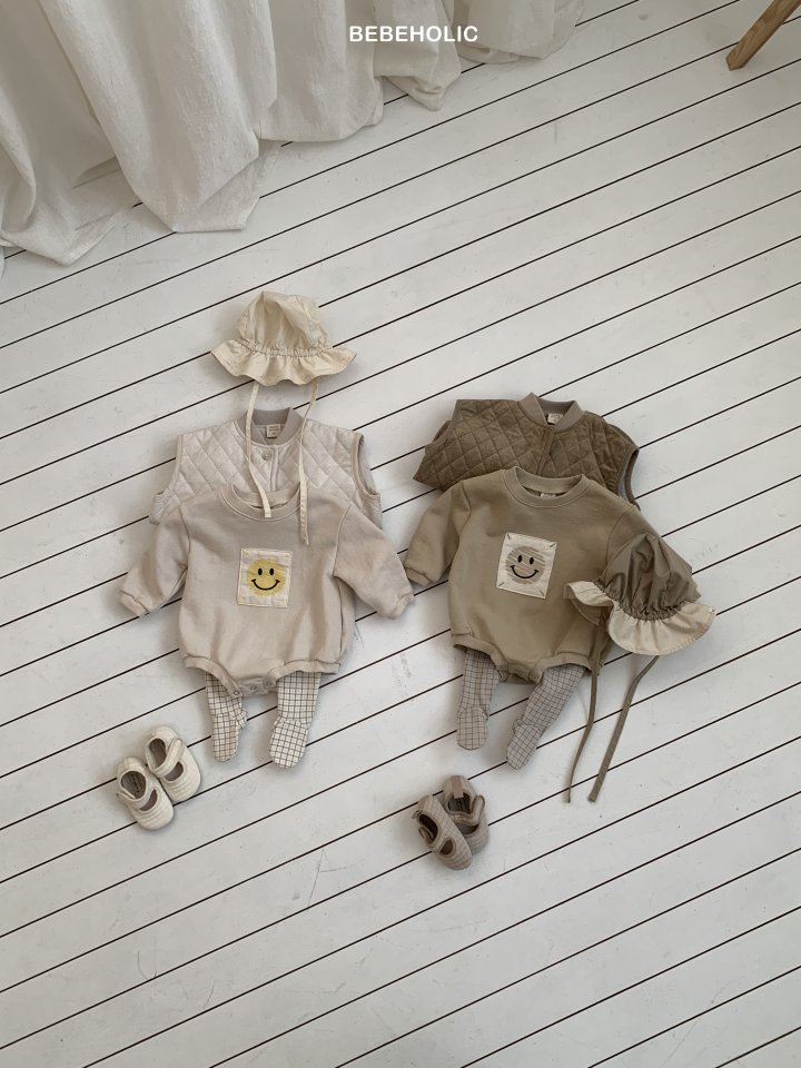 Bebe Holic - Korean Baby Fashion - #babywear - Smile Patch Suit