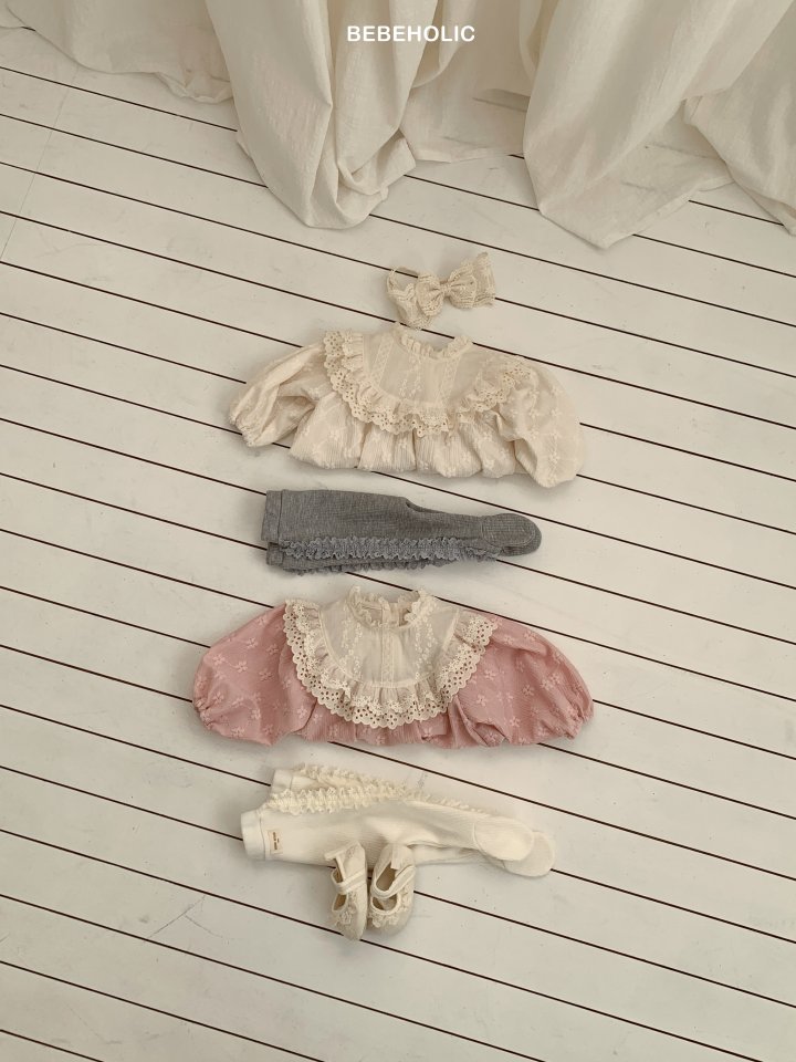 Bebe Holic - Korean Baby Fashion - #onlinebabyboutique - Brie Lace Suit - 3