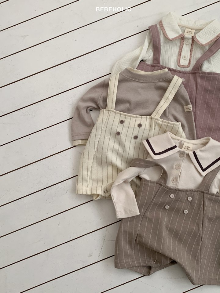 Bebe Holic - Korean Baby Fashion - #babywear - Stitch Overalls - 4