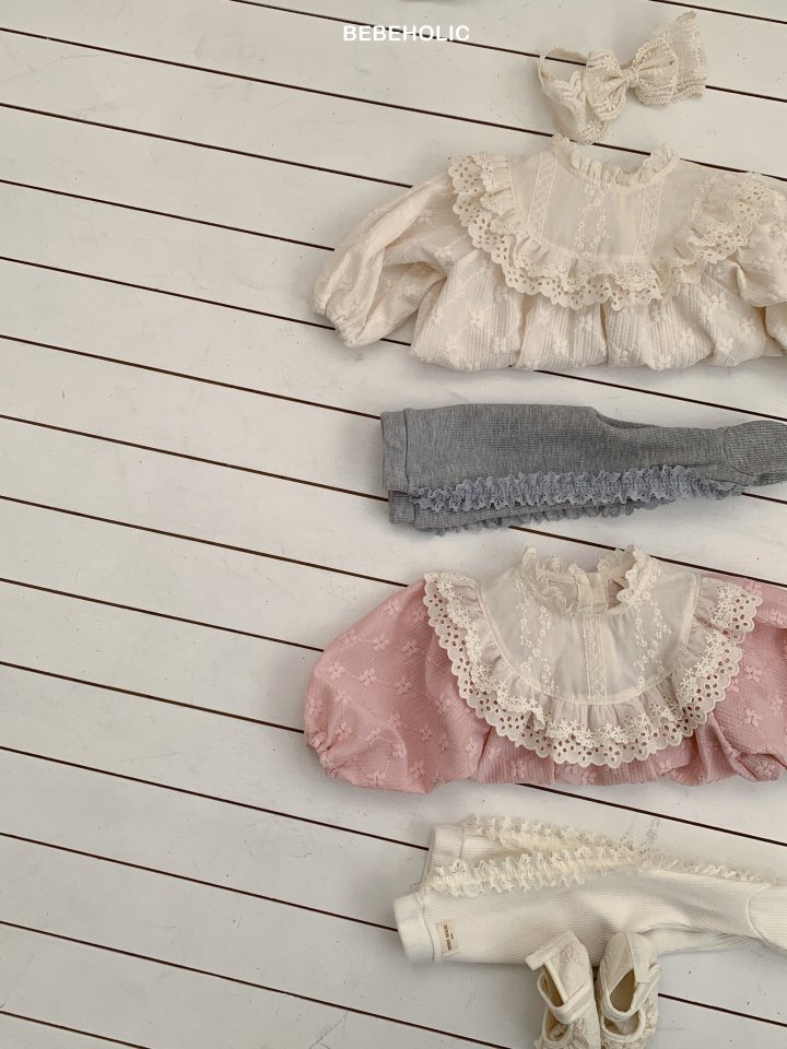 Bebe Holic - Korean Baby Fashion - #onlinebabyboutique - Brie Lace Suit - 4
