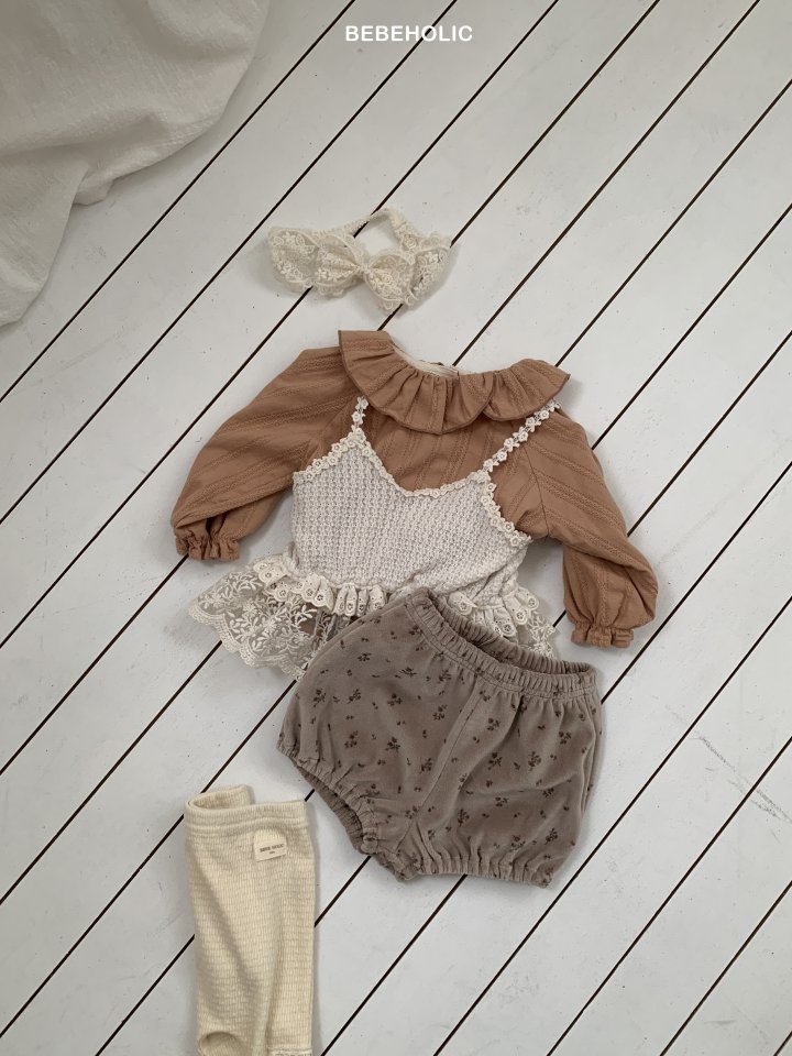 Bebe Holic - Korean Baby Fashion - #onlinebabyshop - Chacha Lace Bloomers - 12