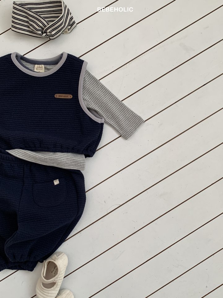 Bebe Holic - Korean Baby Fashion - #onlinebabyshop - Soboru Vest Set - 9