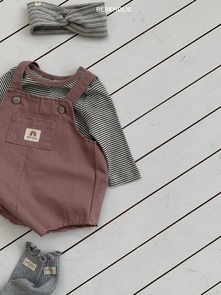 Bebe Holic - Korean Baby Fashion - #onlinebabyshop - Lego Suspender Suit - 6