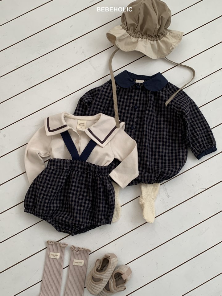 Bebe Holic - Korean Baby Fashion - #smilingbaby - Temu Check Bloomers - 6