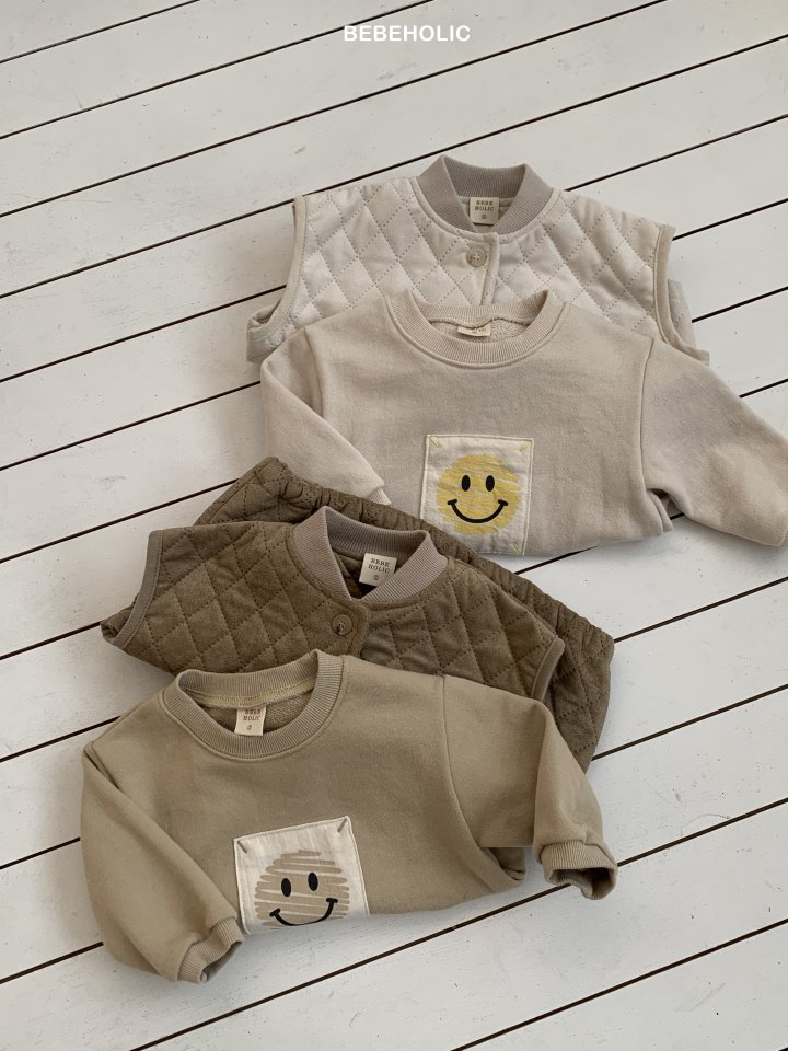 Bebe Holic - Korean Baby Fashion - #onlinebabyshop - Smile Patch Suit - 4