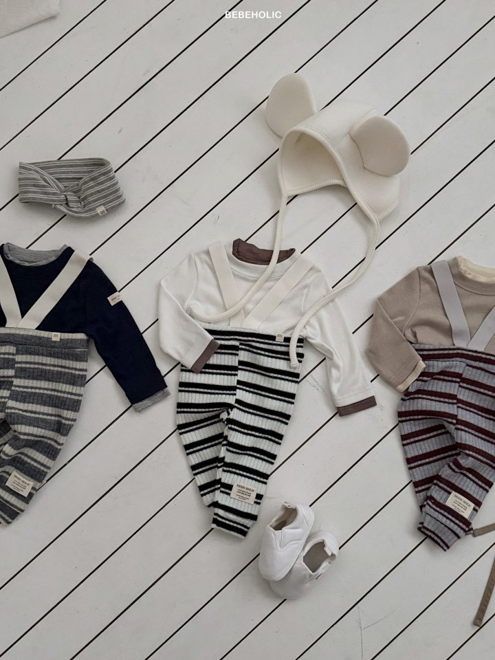 Bebe Holic - Korean Baby Fashion - #smilingbaby - Deli Stripe Leggings - 3