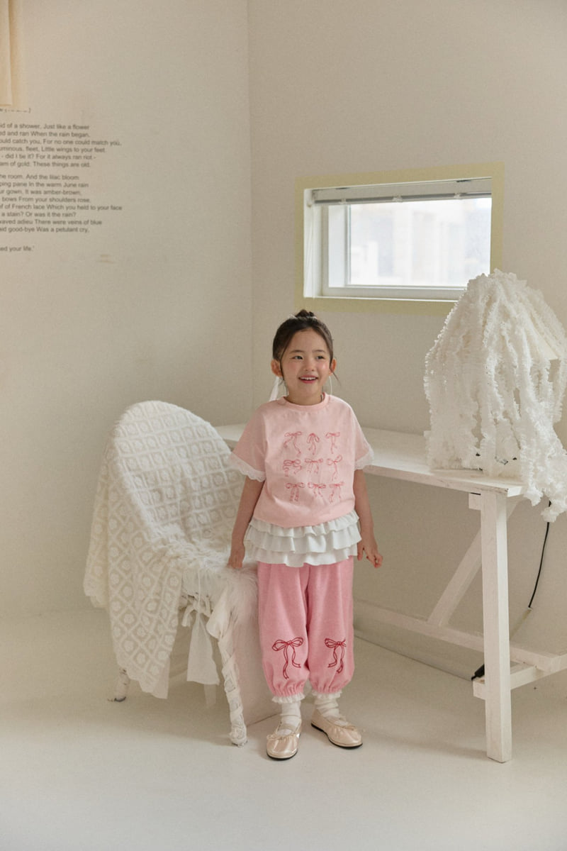 Ribbon Short Sleeve Tee by Berry Berry for Child girl - view 8