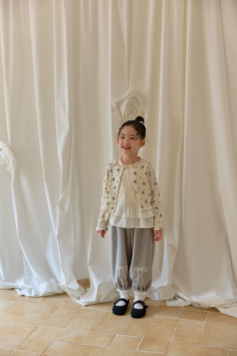 Berry Berry - Korean Children Fashion - #Kfashion4kids - Flower Cardigan Set - 7