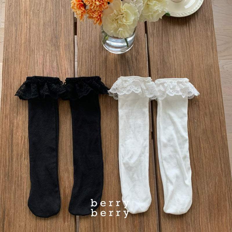 Berry Berry - Korean Children Fashion - #Kfashion4kids - Swan Knee Socks
