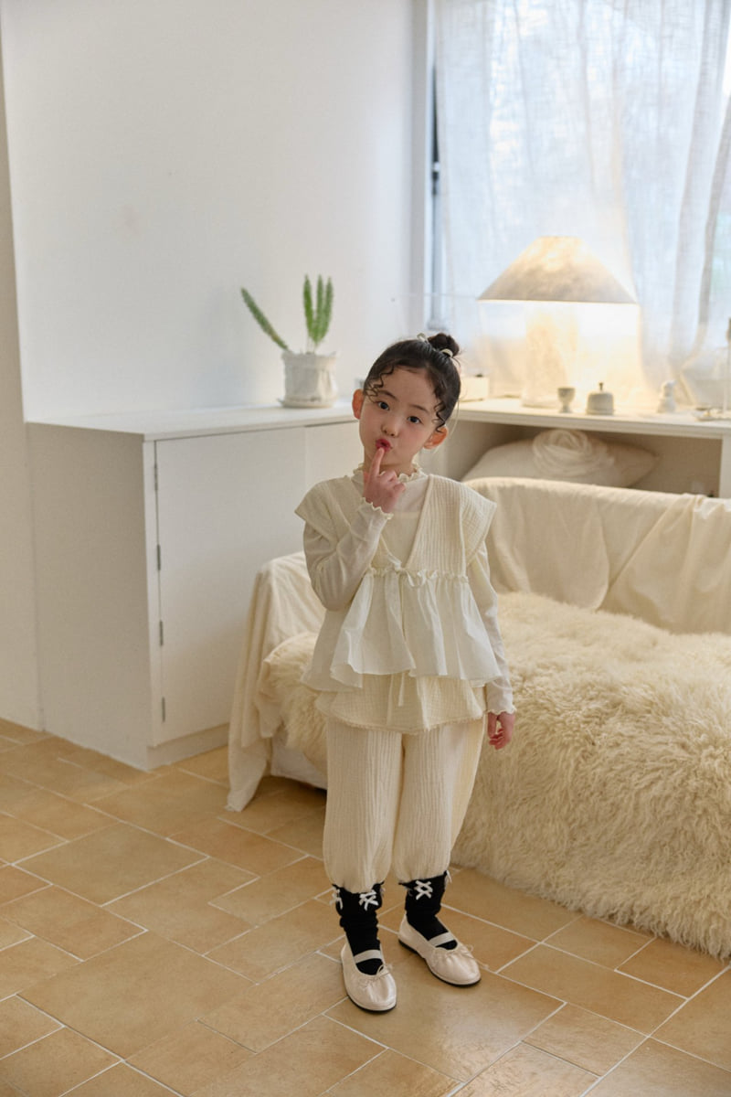 Yorle Lace Jogger Pants by Berry Berry for Child girl - view 4
