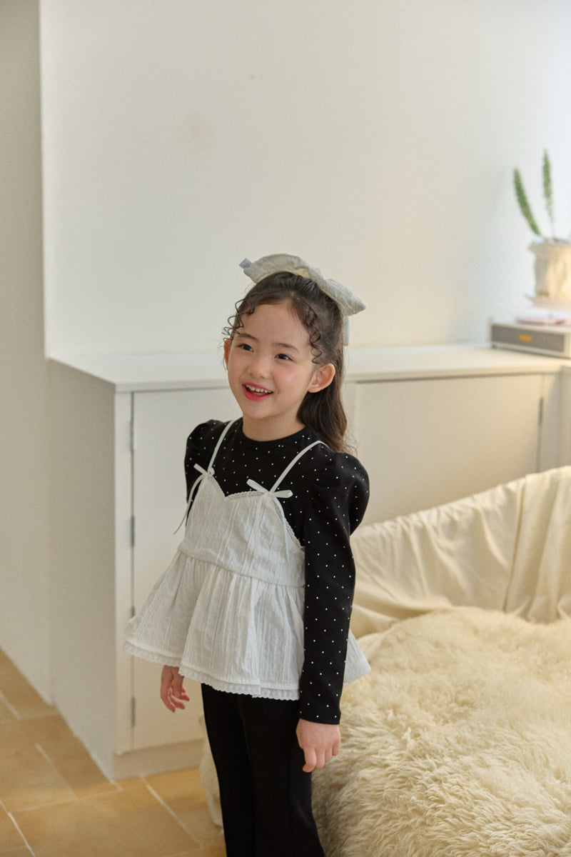 Berry Berry - Korean Children Fashion - #childrensboutique - Dot Bustier Tee - 8