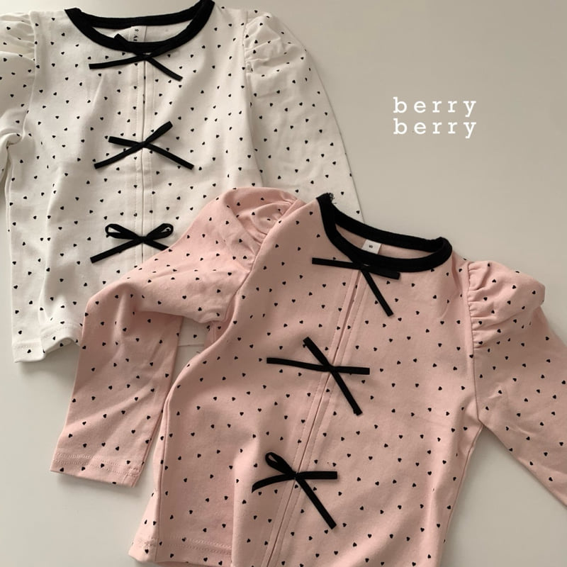 Berry Berry - Korean Children Fashion - #designkidswear - Mini Heart Tee - 3