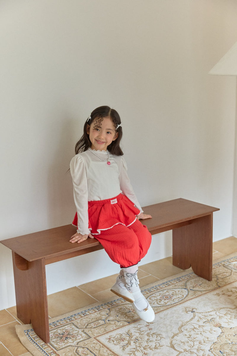 Yorle Lace Jogger Pants by Berry Berry for Child girl - view 7