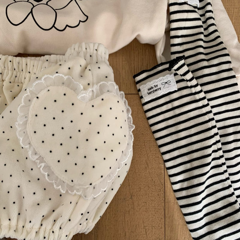 Berry Berry - Korean Children Fashion - #fashionkids - Heart Pocket Pants - 4