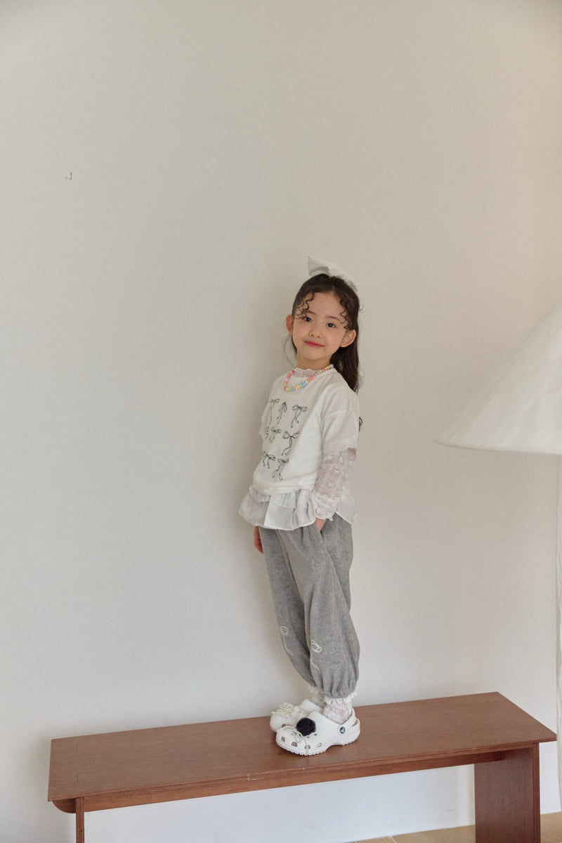 Ribbon Short Sleeve Tee by Berry Berry for Child girl - view 6