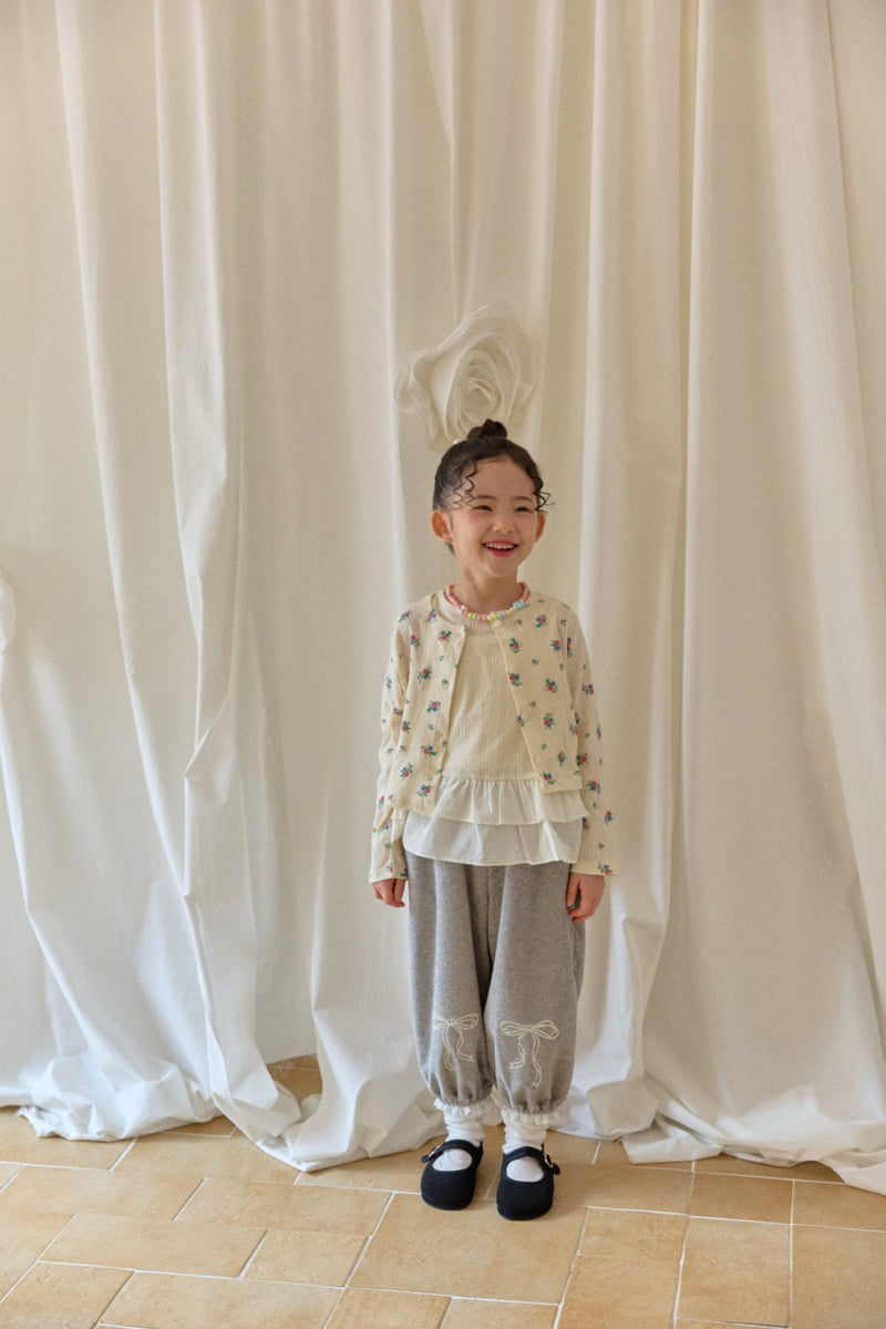 Berry Berry - Korean Children Fashion - #littlefashionista - Flower Cardigan Set - 8