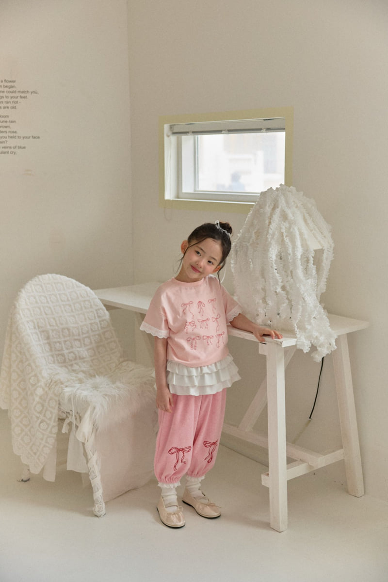 Ribbon Short Sleeve Tee by Berry Berry for Child girl - view 10