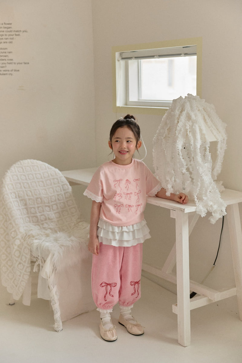 Ribbon Short Sleeve Tee by Berry Berry for Child girl - view 11