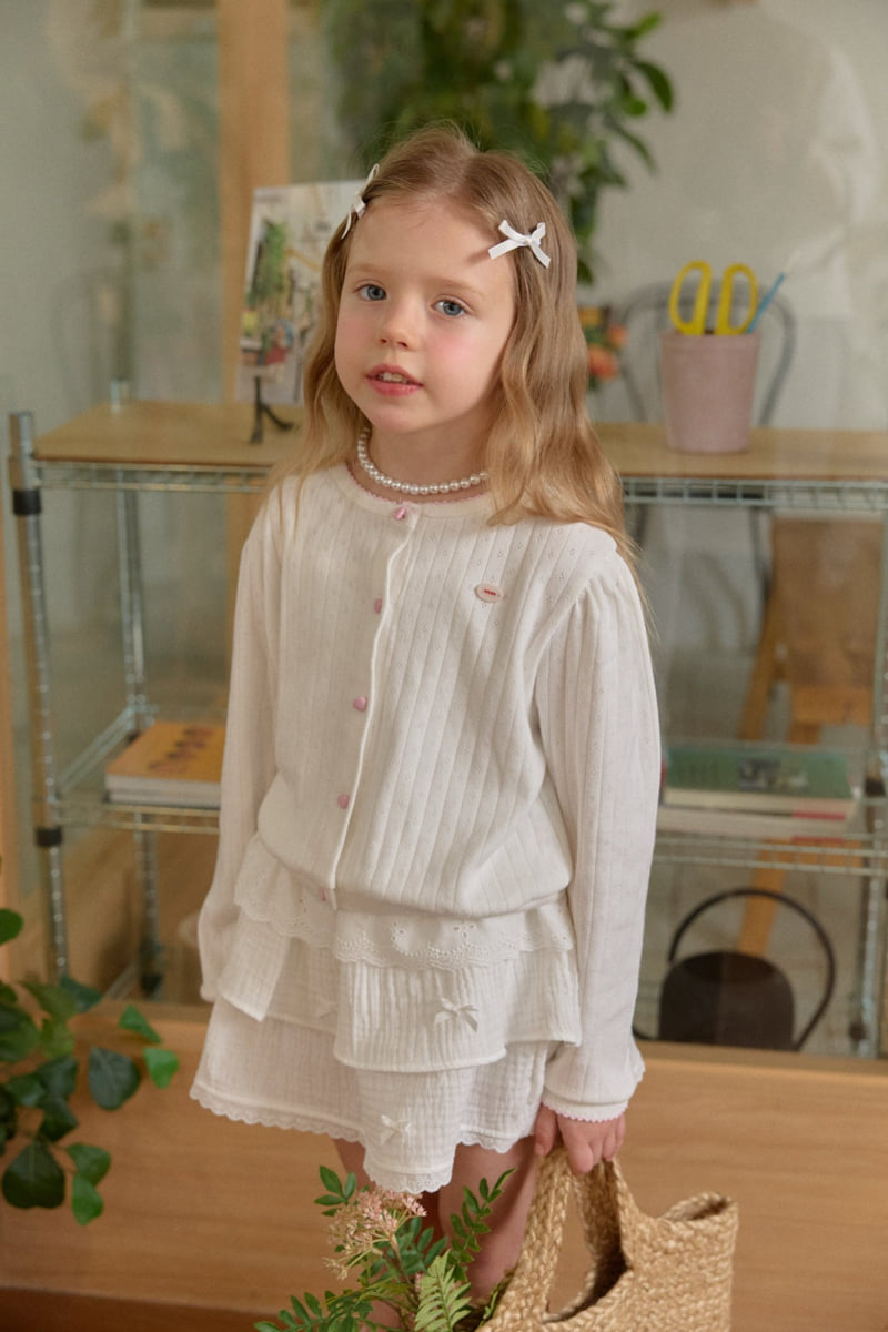 Berry Berry - Korean Children Fashion - #minifashionista - Eyelet Cardigan - 8
